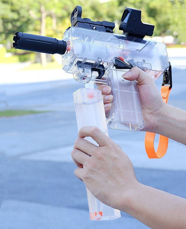 Uzi Electric Burst Water Gun Children's Powerful Water Gun Toy Fully Automatic Range Long Spray - IA Store Dubai