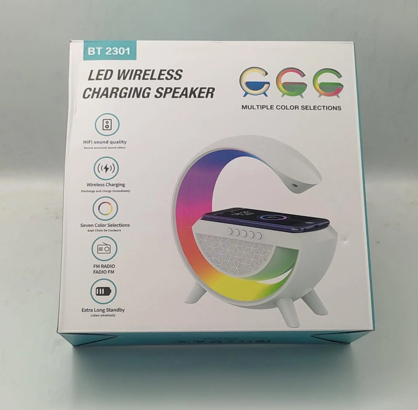 Led Wireless Charger Speaker - IA Store Dubai