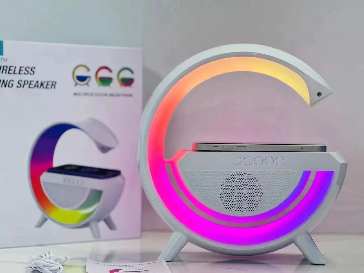 Led Wireless Charger Speaker - IA Store Dubai