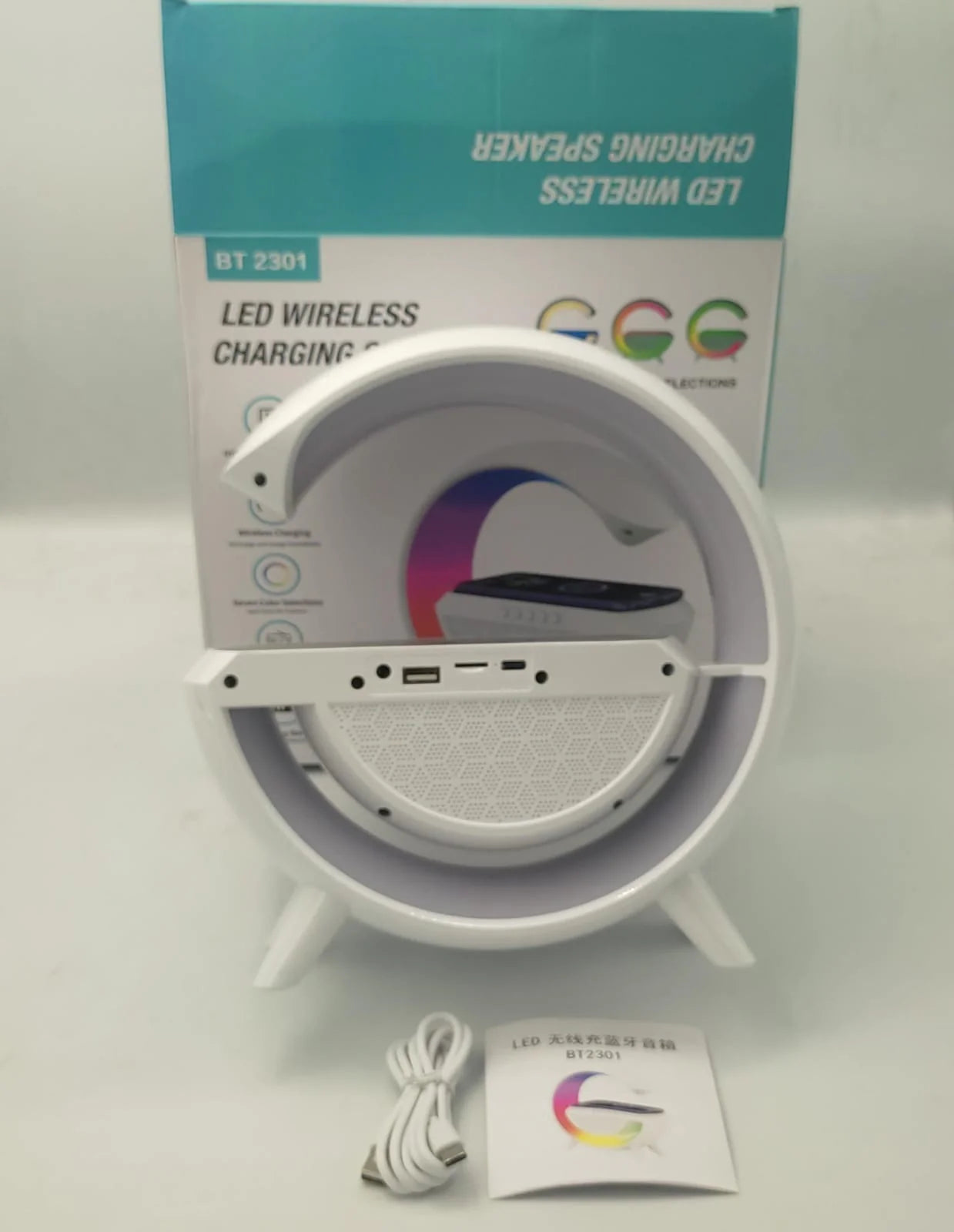 Led Wireless Charger Speaker - IA Store Dubai