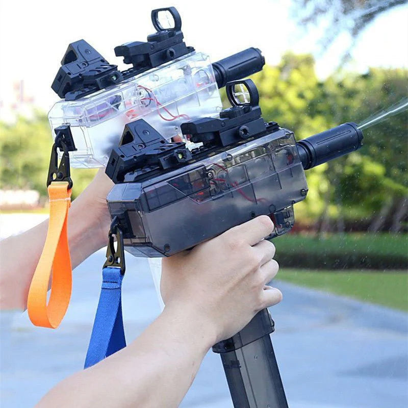Uzi Electric Burst Water Gun Children's Powerful Water Gun Toy Fully Automatic Range Long Spray - IA Store Dubai